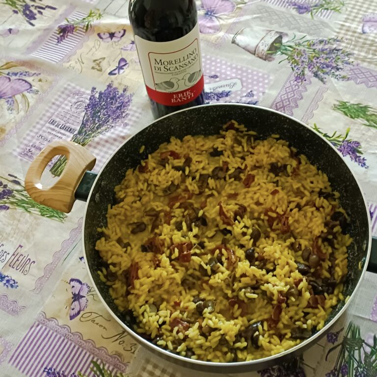 Risotto con petto d'oca stagionato 45 giorni